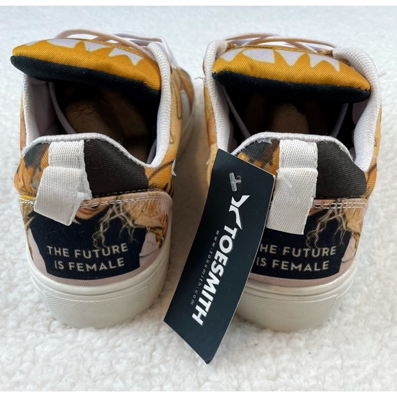 (NWT) TOESMITH • Custom Madame Gandhi Bad Habits Lace-Up Sneakers - Picture 9 of 16